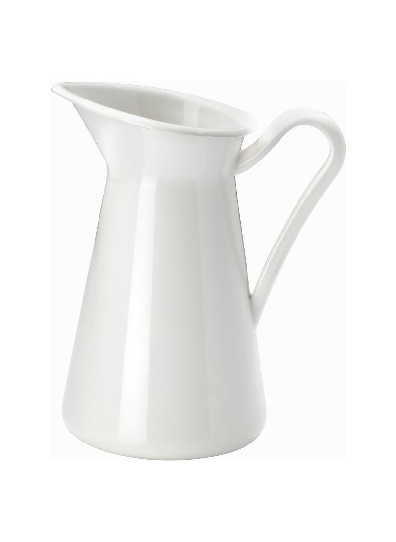 Flower Vase Jug, White, 22 Cm