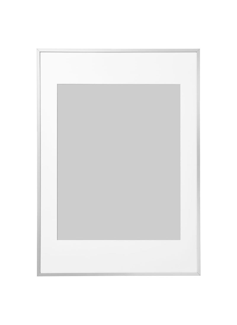 Frame, Aluminum Finish, Modern Design, Fits 8x10 Inch Photos, Wall-Mountable or Standable