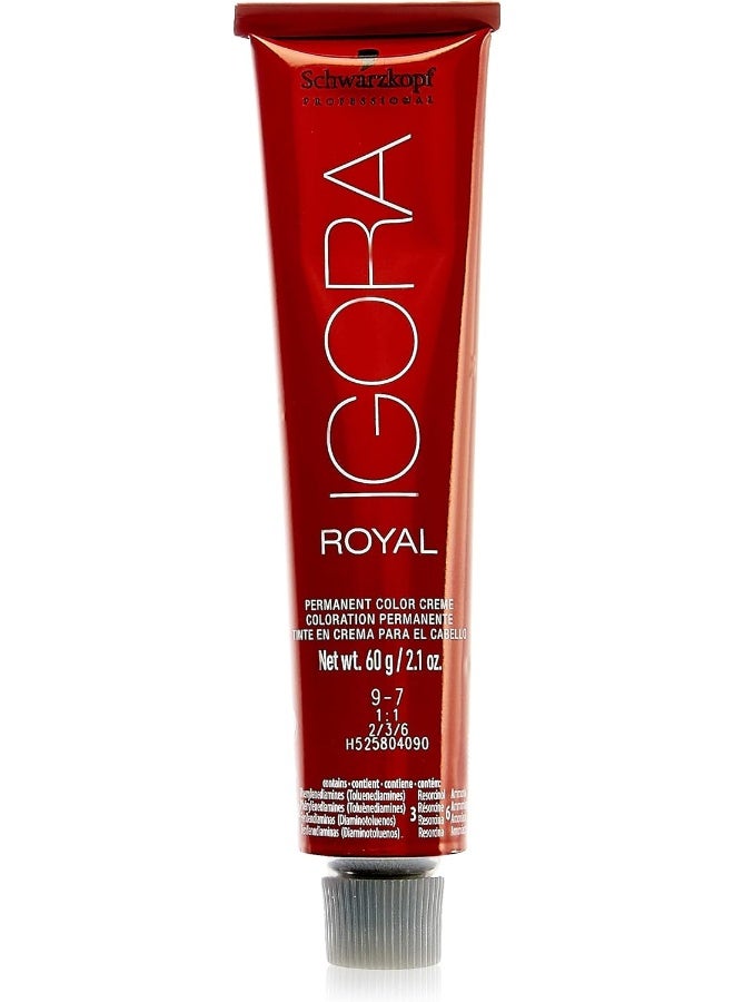 Igora Royal Hair Color, 9-7, Extra Light Copper Blonde, 60 Gram