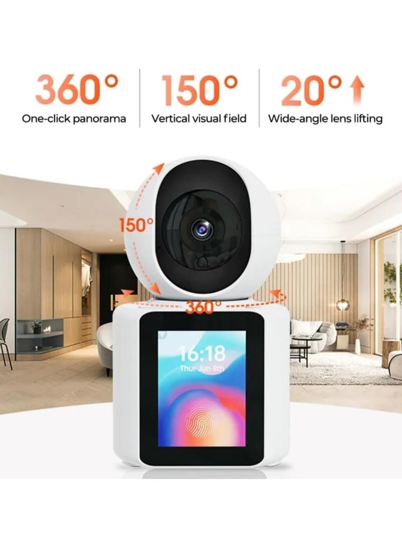 Full HD Camera with AI Auto Tracking & HD Display. camera, camera for home, baby monitor, Ideal Baby Monitor/Pet Camera. Smart Wifi Camera with Night Vision, Motion Detection, Two-Way Video Calling