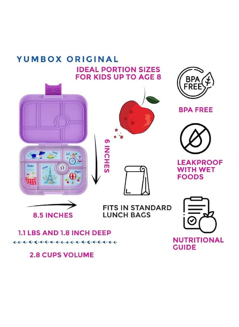 Yumbox  6-Compartment Bento Box Purple