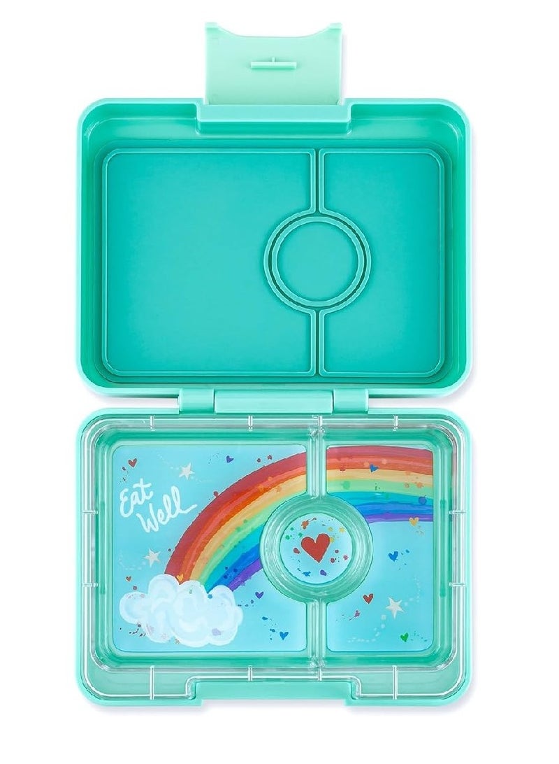 Yumbox Snack 3-Compartment Snack Box Aqua