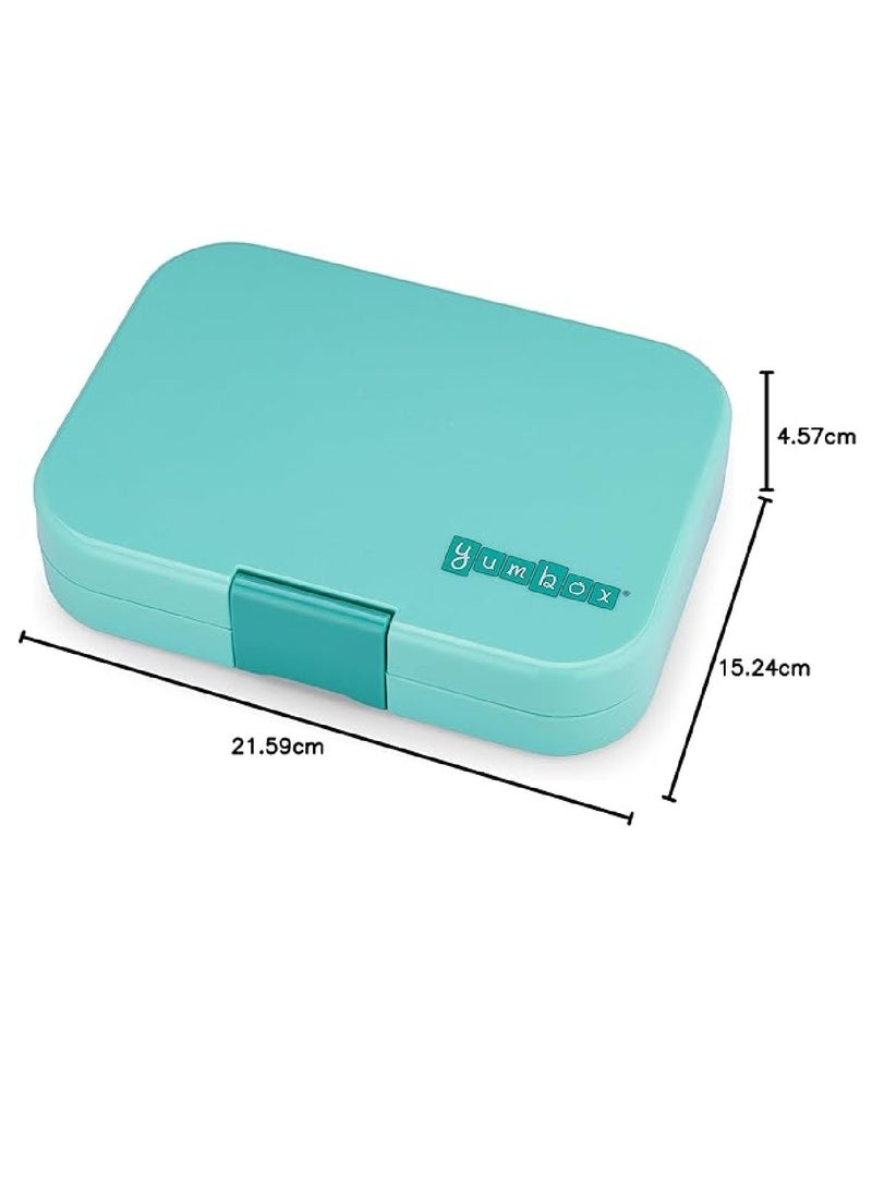 Yumbox Panino 4-Compartment Leakproof Bento Box Surf Green