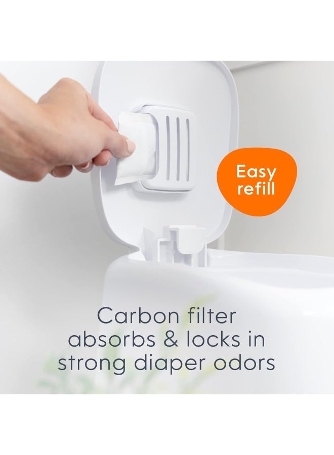 Diaper Genie Carbon Filter (4-Pack) | Diaper Pail Odor Eliminator & Deodorizer | Compatible With The Diaper Genie Complete And Expressions Pail