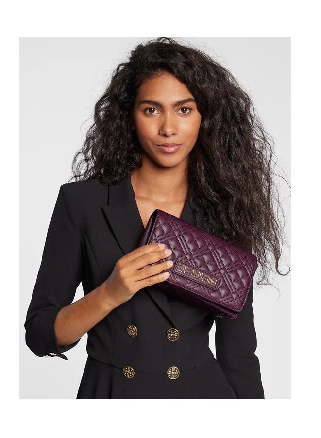 Viola Quilted  Shoulder Bag with Chic Gold Details for Women