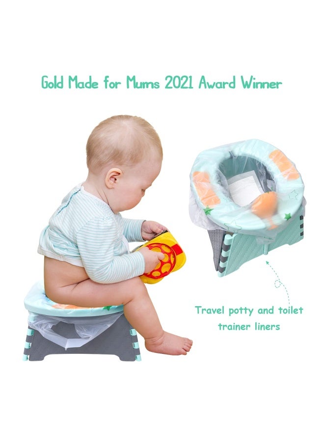 Potty Chair Liners Portable Disposable Potty Liner Bags For Universal Potty Training Toilet Seat Toddler Outdoors Travel Baby Toilet Liners 30 Pack