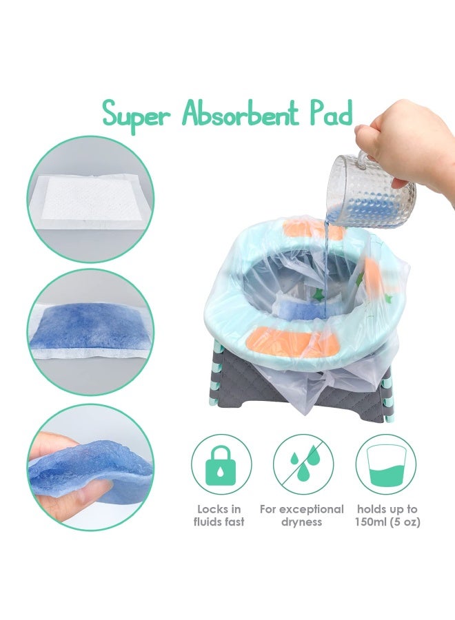 Potty Chair Liners Portable Disposable Potty Liner Bags For Universal Potty Training Toilet Seat Toddler Outdoors Travel Baby Toilet Liners 30 Pack