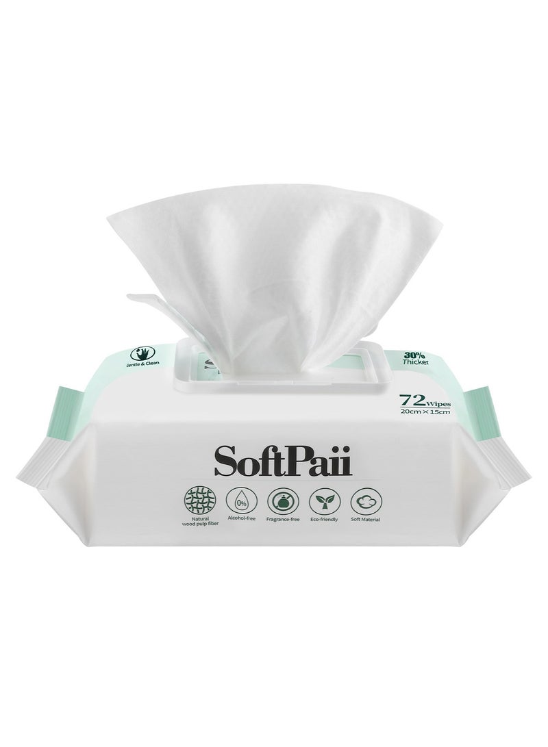 30% thicker Baby Wipes,72s x 12 Packs(864 wipes),Pure Water Baby Wipes for Baby,Multi Purpose Cleaning Baby Wet Wipes for Sensitive Skin.