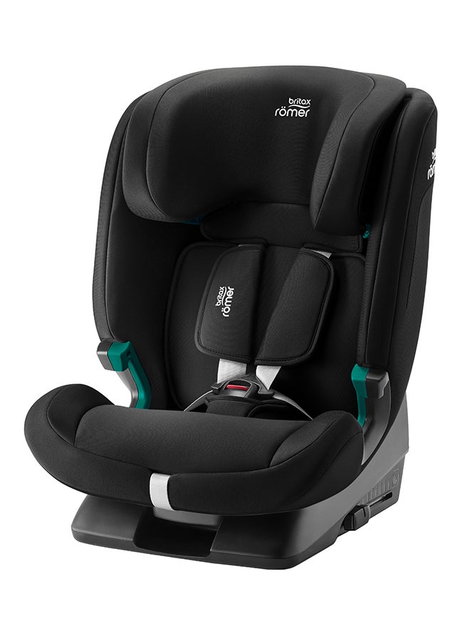 Evolvafix  Car Seat 15 Months To 12 Years - Forward Facing - 5-Point Harness Protection - Space Black