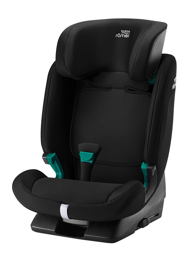 Evolvafix  Car Seat 15 Months To 12 Years - Forward Facing - 5-Point Harness Protection - Space Black