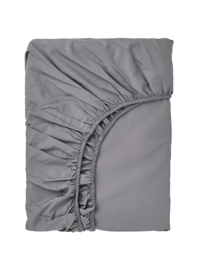 Fitted Sheet Grey 90X200 Cm