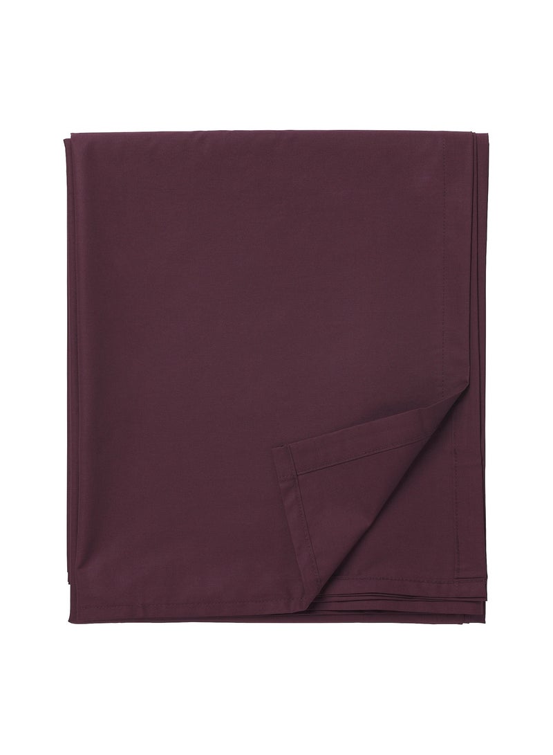 Flat Sheet Deep Red 150X260 Cm