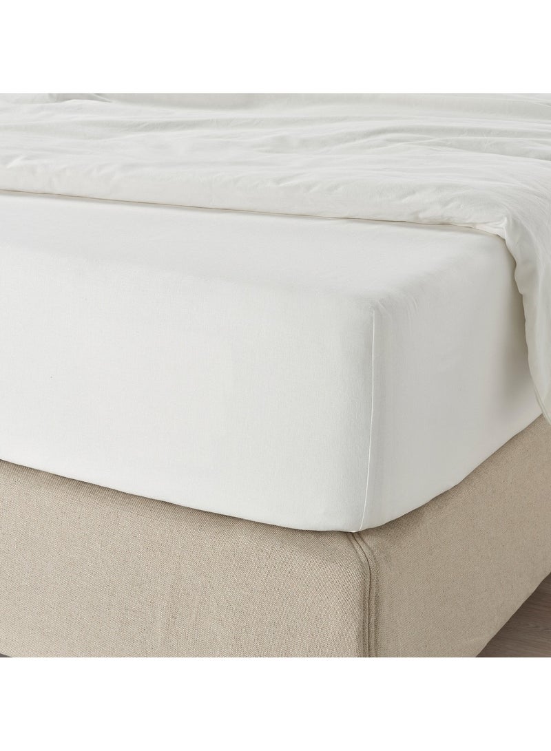 Fitted Sheet White 180X200 Cm