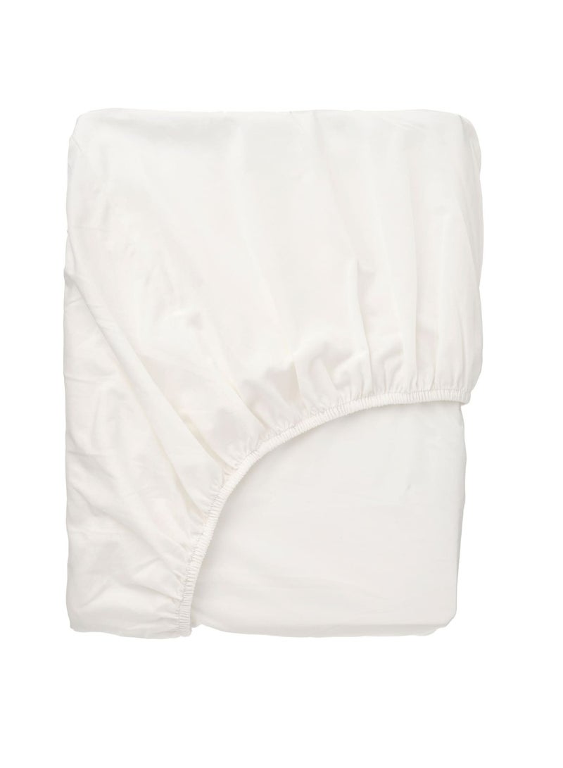 Fitted Sheet White 140X200 Cm