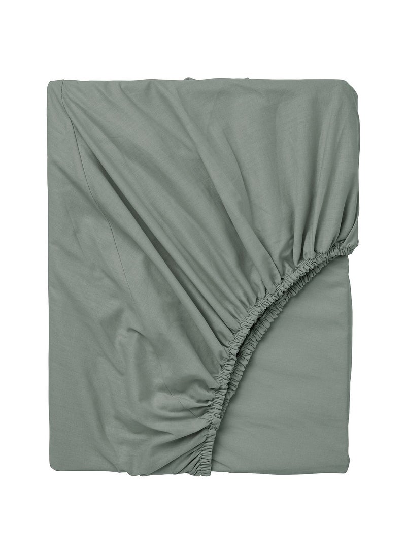 Fitted Sheet Grey Green 180X200 Cm