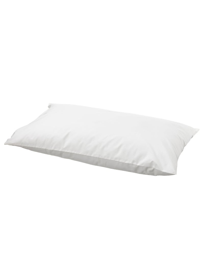 Pillowcase, White, 50X80 Cm