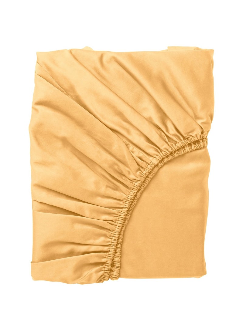 Fitted Sheet Yellow 80X200 Cm