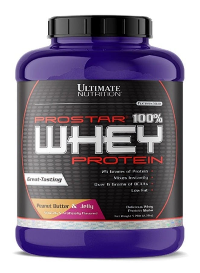 Ultimate Nutrition Prostar 100% Whey Protein 2.39kg Peanut Butter & Jelly Flavor