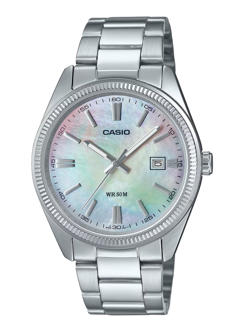 Casio Standard Analog Mother Of Pearl Dress Quartz Men's Watch MTP-1302DS-7AV