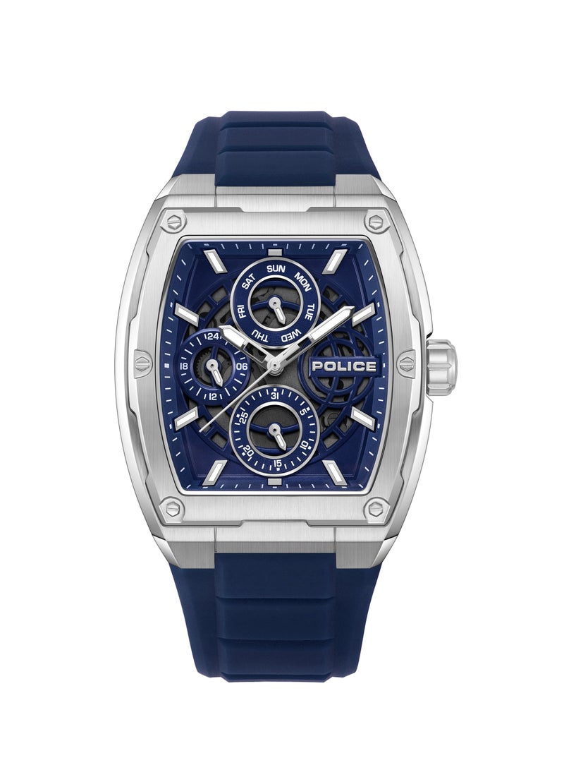 Men's Creed Blue Dial With Blue Silicone Chronograph Watch