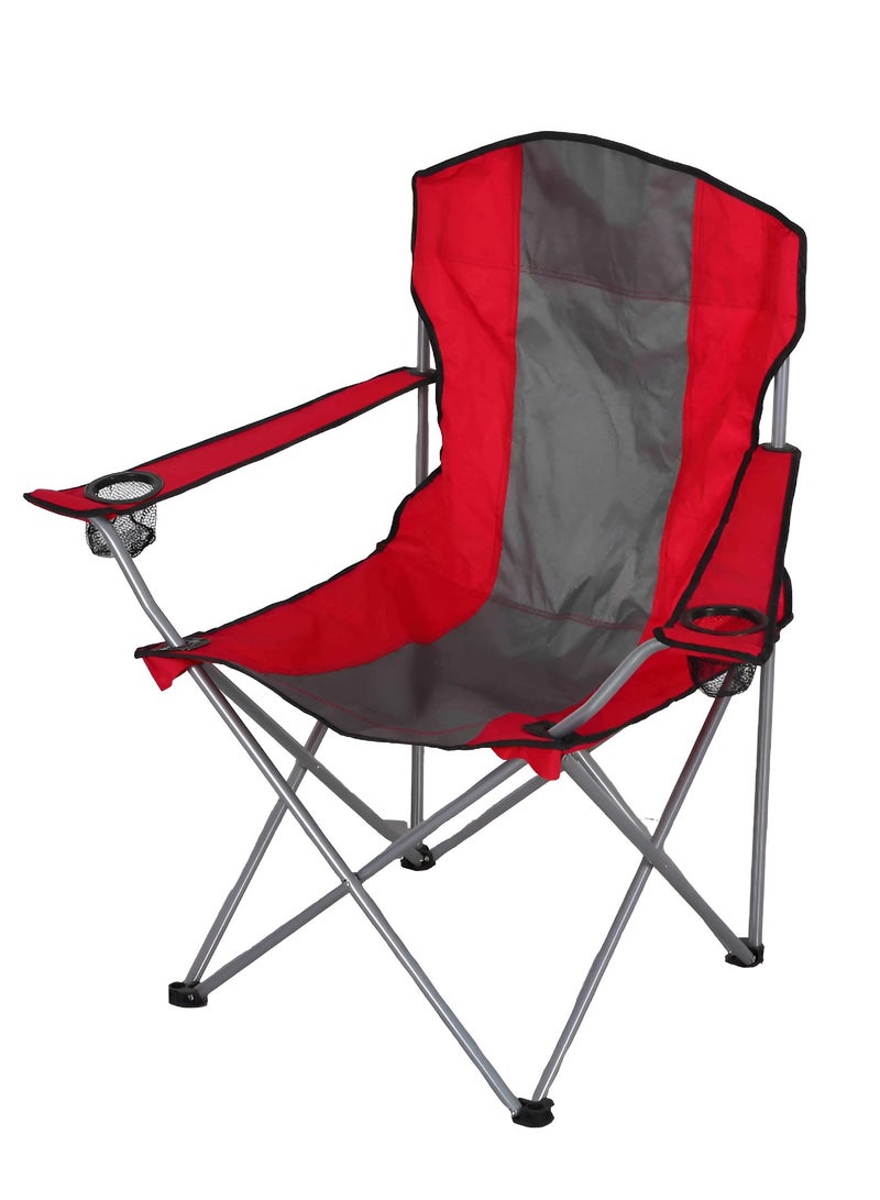 Outdoor Camping Chair Durable Sturdy Foldable Portable Chair with Bag Cup Holder for Outdoor Beach Pool Picnic Travel Fishing Lawn Patio Outdoor 50 50 75 CM Load Limit 85 KG