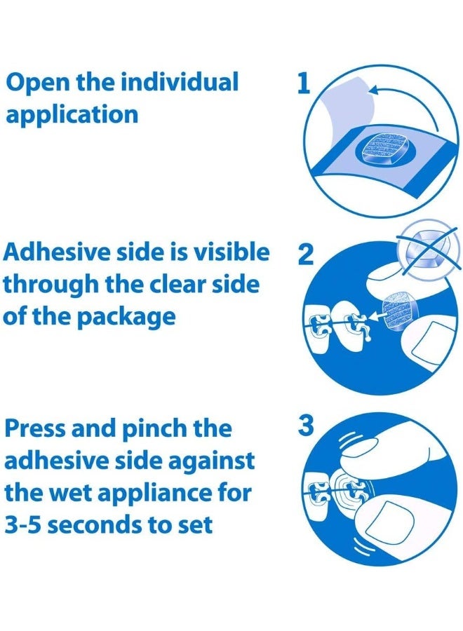 Orthodots Moisture Activated, Silicone Dental Wax Alternative For Braces (24 Count Clear)