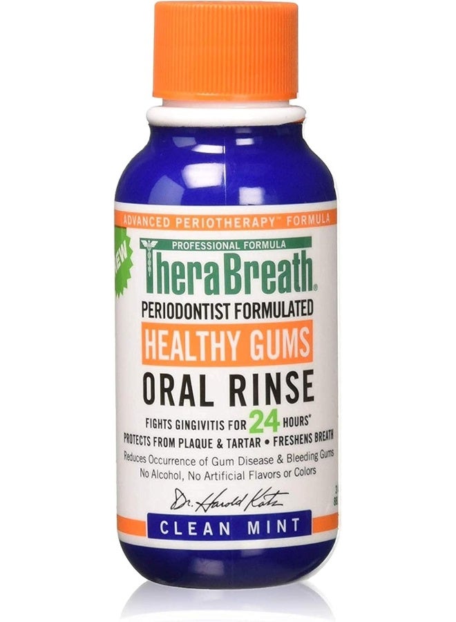 Therabreath Healthy Gums Periodontist Formulated 24-Hour Oral RinseClean Mint3 Ounce (Pack Of 6)