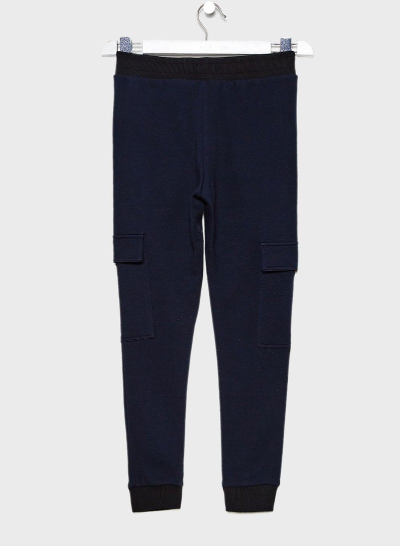 Tie-Waist Sweatpants Navy