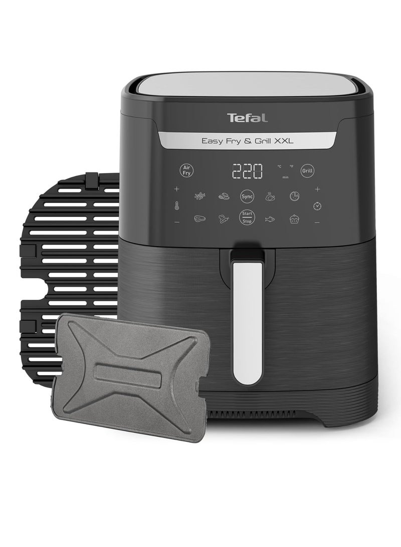 Air Fryer|Easy Fry & Grill 2-in-1 Air-Fryer and Grill| XXL Capacity|Flexcook Divider for Dual Cooking|Healthy Cooking|8 Automatic Programs|6.5 L Capacity|2 Years Warranty 6.5 L 1830 W EY801827 Black