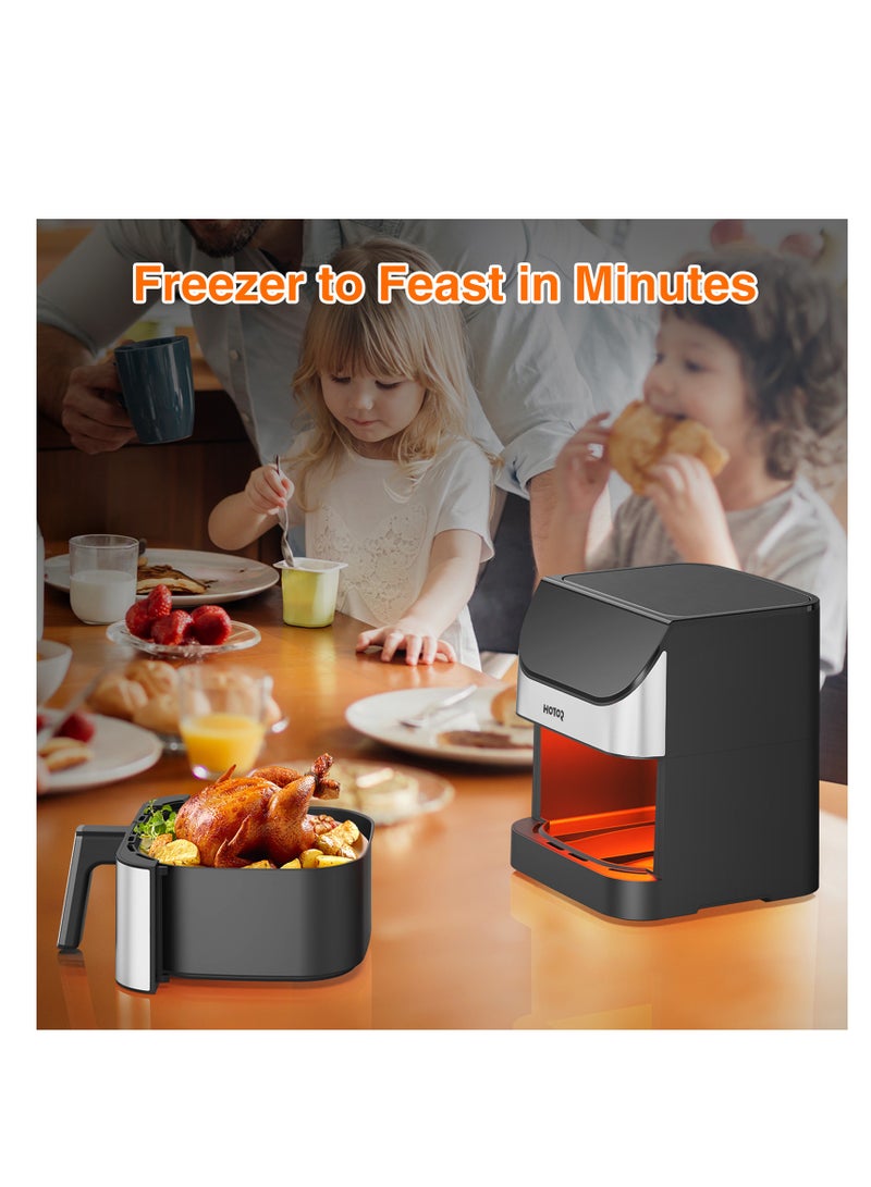 Air Fryer Essentials Vision, 6L Capacity, 10 Cooking Presets with Clear Window and Light, ProCyclone Technology,1700 Watts