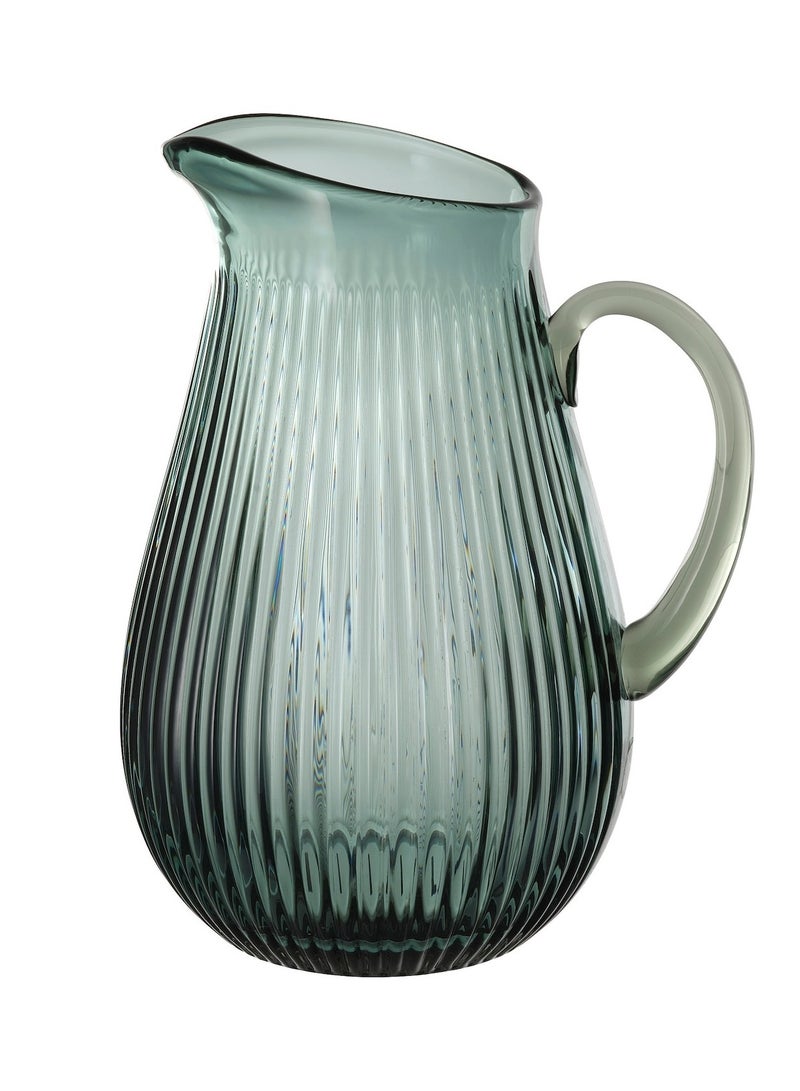 Elegant Jug with Dark Grey-Green Pattern 2 L