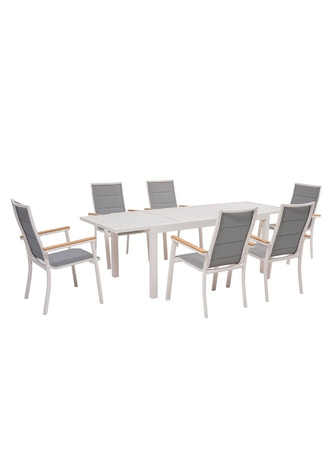 Janice Alu Dining Set 6+1