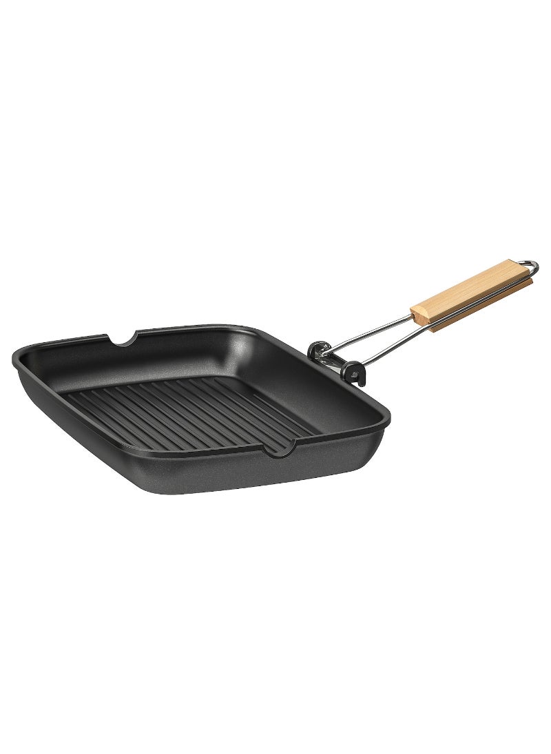 Premium Non Stick Grill Pan, Black, 36x26 cm