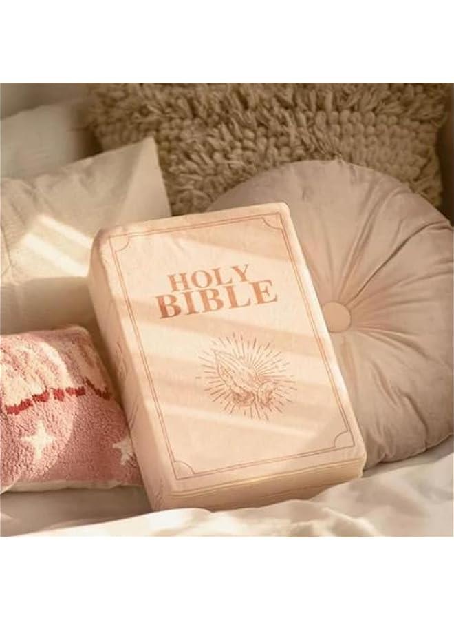 Cozy Faith Bible Pillow, Bible Pillow Book Plush That Opens, Bible Pillow Book Plush, Book Pillow, Scripture Pillow, Book Shape Bible Verse Pillow, Openable Book Plush Pillow, Bible Plush Pillow Boo