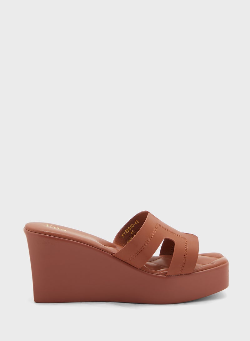 H Mule Wedge Sandal