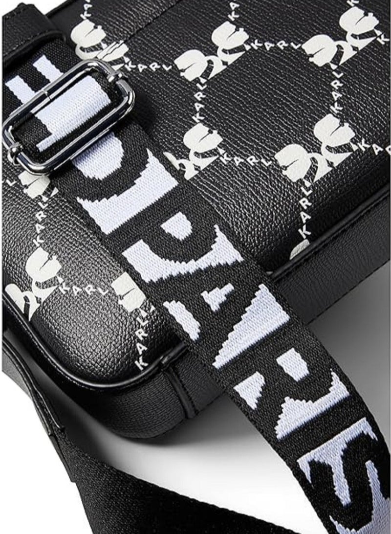 Karl Lagerfeld Maybelle Double Zip Charm Crossbody