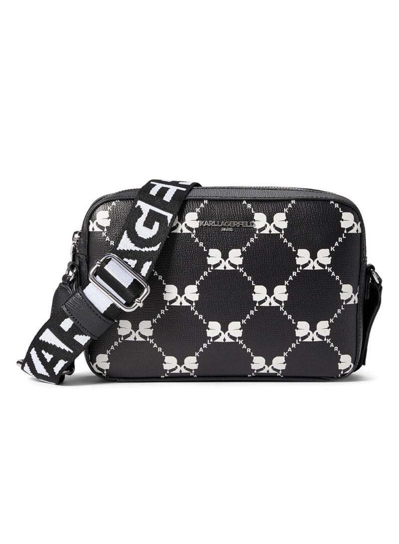 Karl Lagerfeld Maybelle Double Zip Charm Crossbody