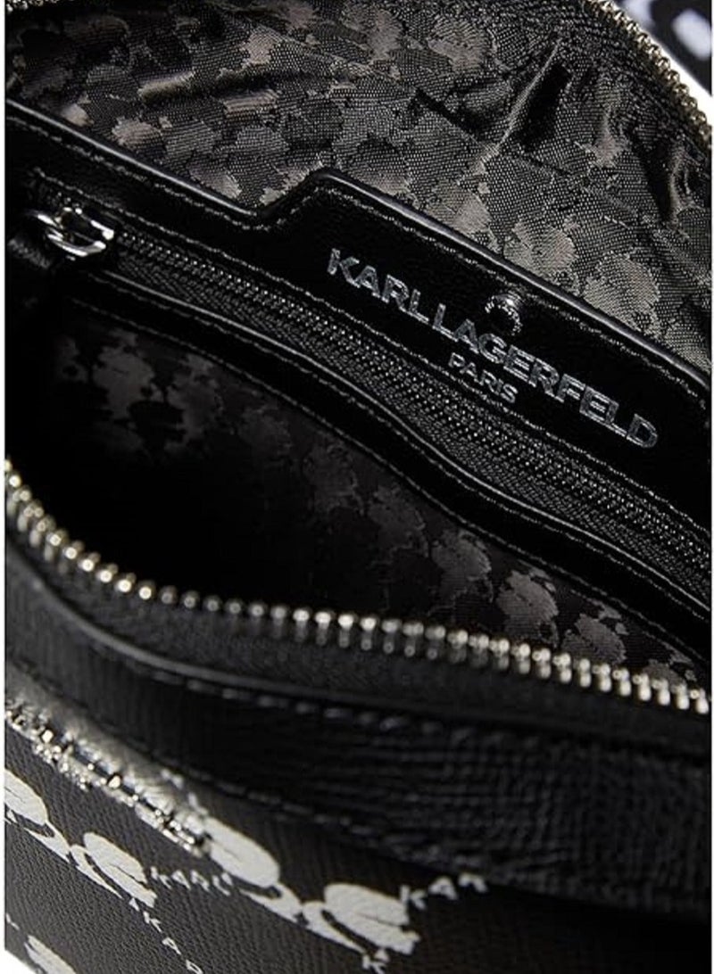 Karl Lagerfeld Maybelle Double Zip Charm Crossbody