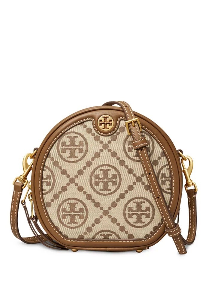 Tory Burch T Monogram Jacquard Moon Crossbody Bag