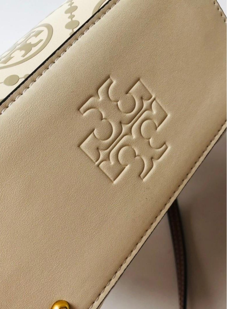 TORY BURCH  T Monogram Jacquard Barrel Bag Big