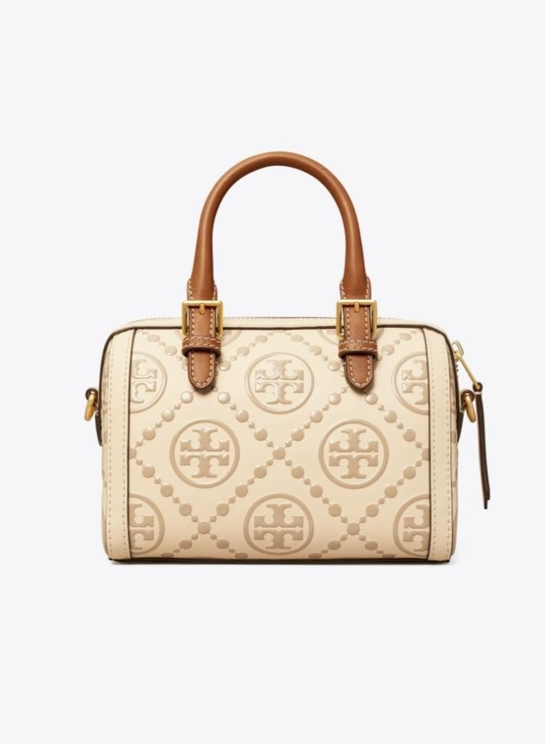 TORY BURCH  T Monogram Jacquard Barrel Bag Big