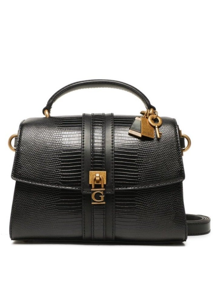 Guess - Ginevra Logo Top Handle Flap Cross-body Bags