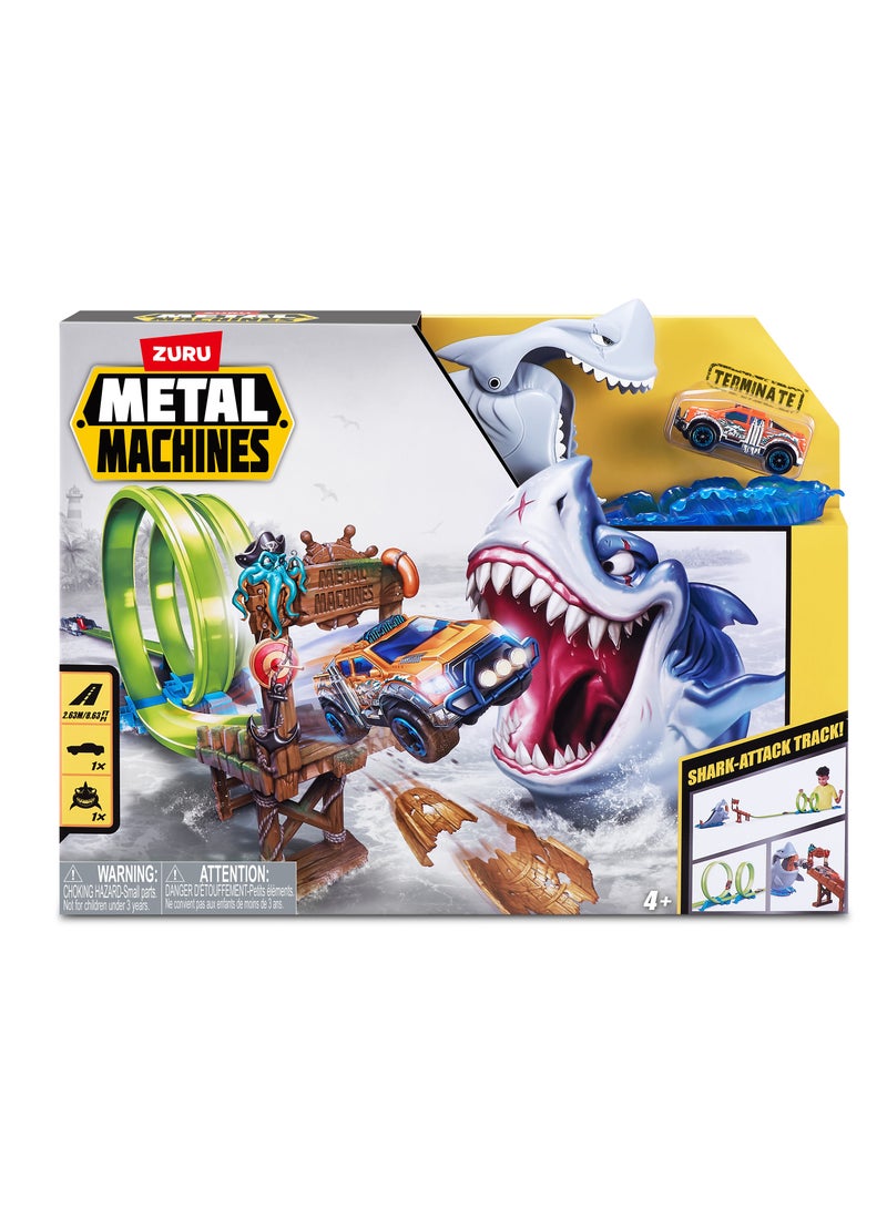 Zuru Metal Machines-Playset-Series 1Shark,Bulk,6Pcs,No Inner,Stdcolor