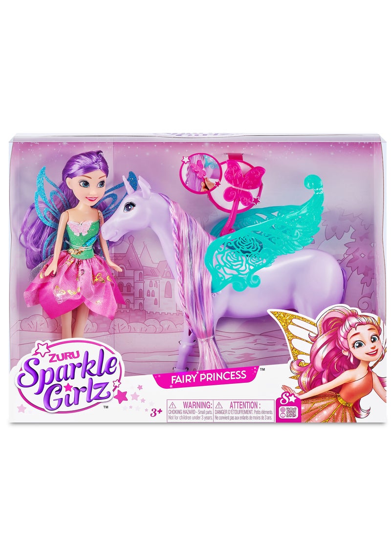 SPARKLE GIRLZ-DOLLS PLAYSET-DOLLS & HORSE-10.5