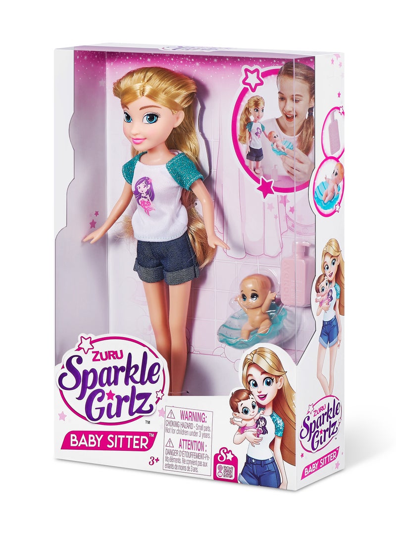 Zuru Sparkle Girlz-Dolls Playset-Dolls - Babysitter Set