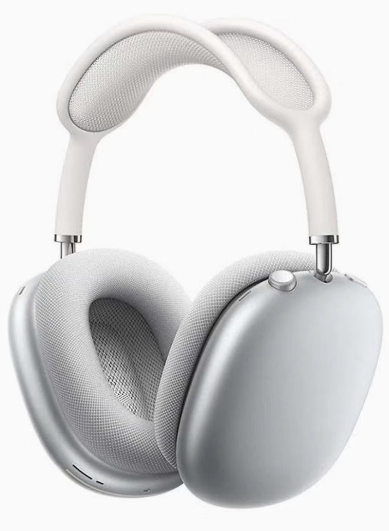 Headset AP Max Over-Ear Wireless Bluetooth Headphones Active Noise Cancellation Silver