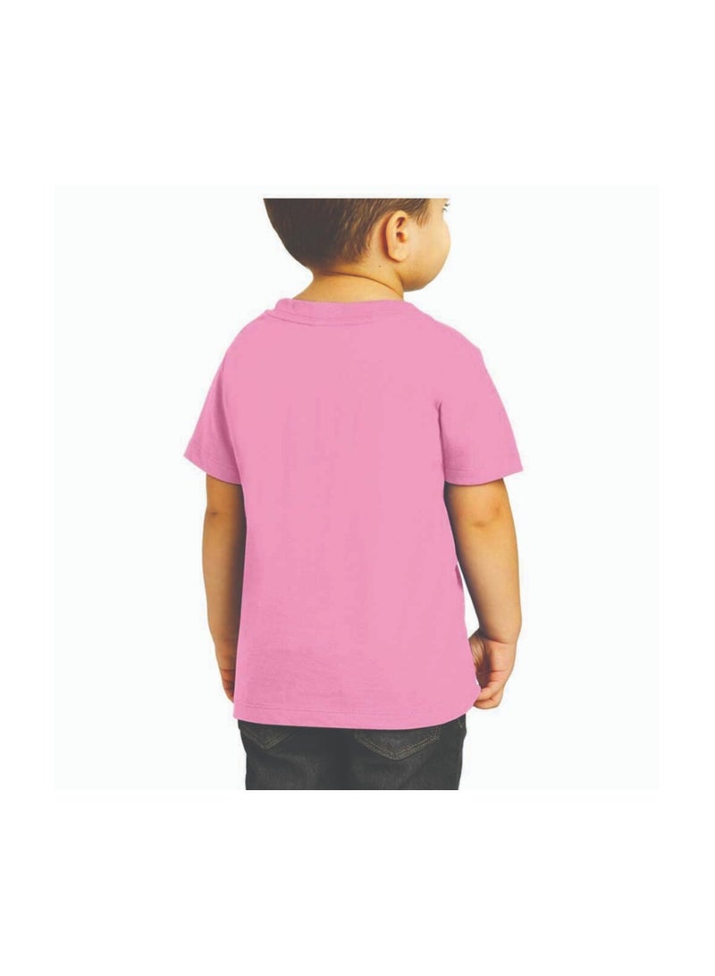 PinkCancer Awareness Kids T-Shirts for Boys – Support and Inspire with Pink Ribbon Design – Round Neck Short Sleeve Soft Cotton T-Shirt