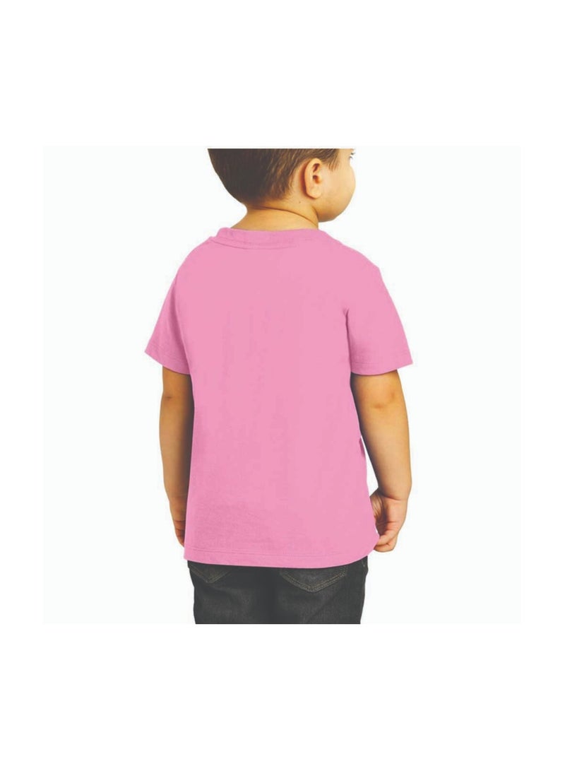 PinkCancer Awareness Kids T-Shirts for Boys – Support and Inspire with Pink Ribbon Design – Round Neck Short Sleeve Soft Cotton T-Shirt