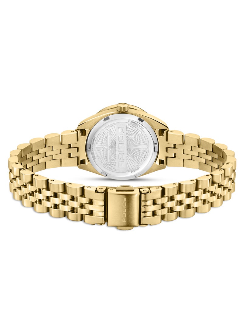 Women's FT-L02 Champagne Gold Dial With Yellow Gold Plated Plated Stainless Steel Bracelet Watch