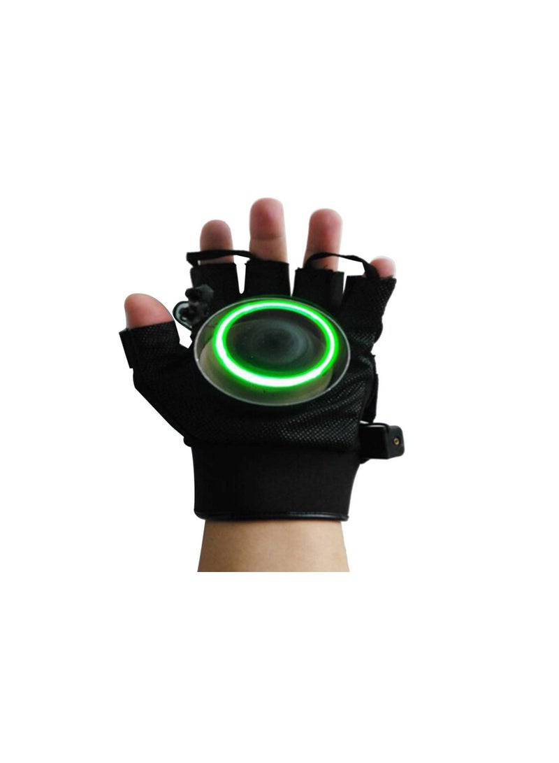 Left Hand Right Hand Vortex Green 532nm Laser Gloves DJ Dancing Club Rotating Laser Show Light Laser